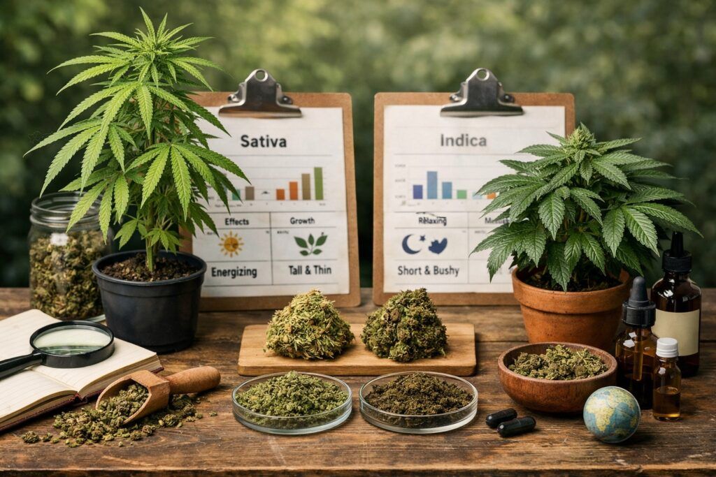 Marihuana sativa vs indica