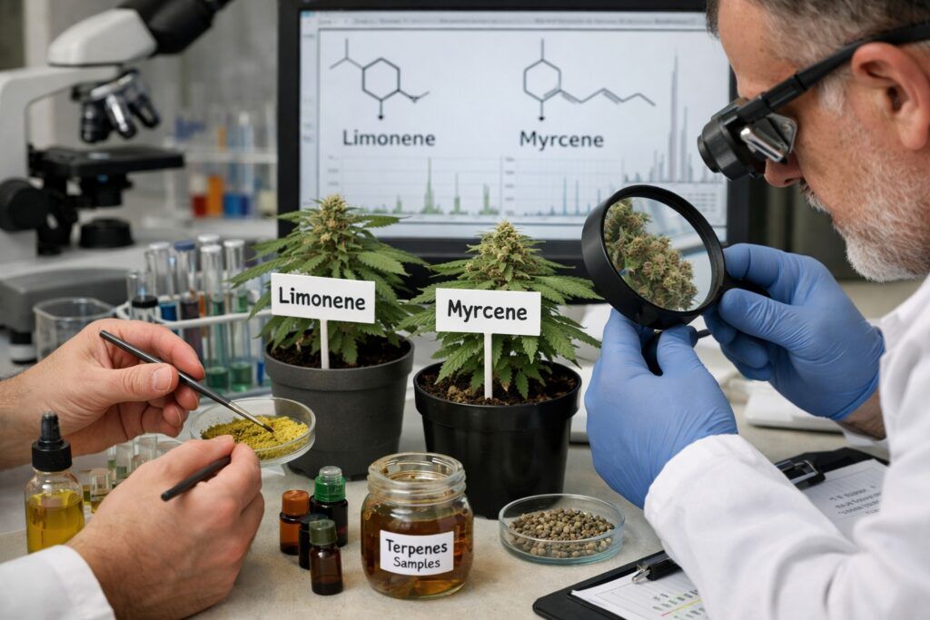 Odmiany marihuany bogate w terpeny